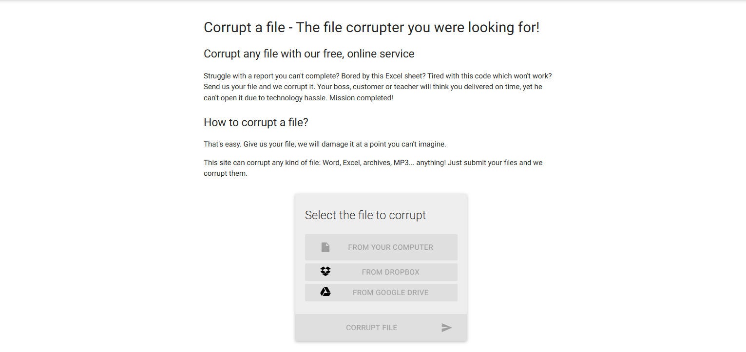 Corrupt-a-File